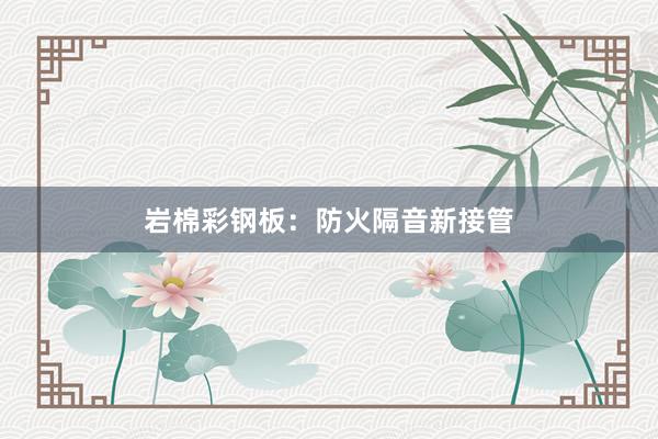 岩棉彩钢板：防火隔音新接管